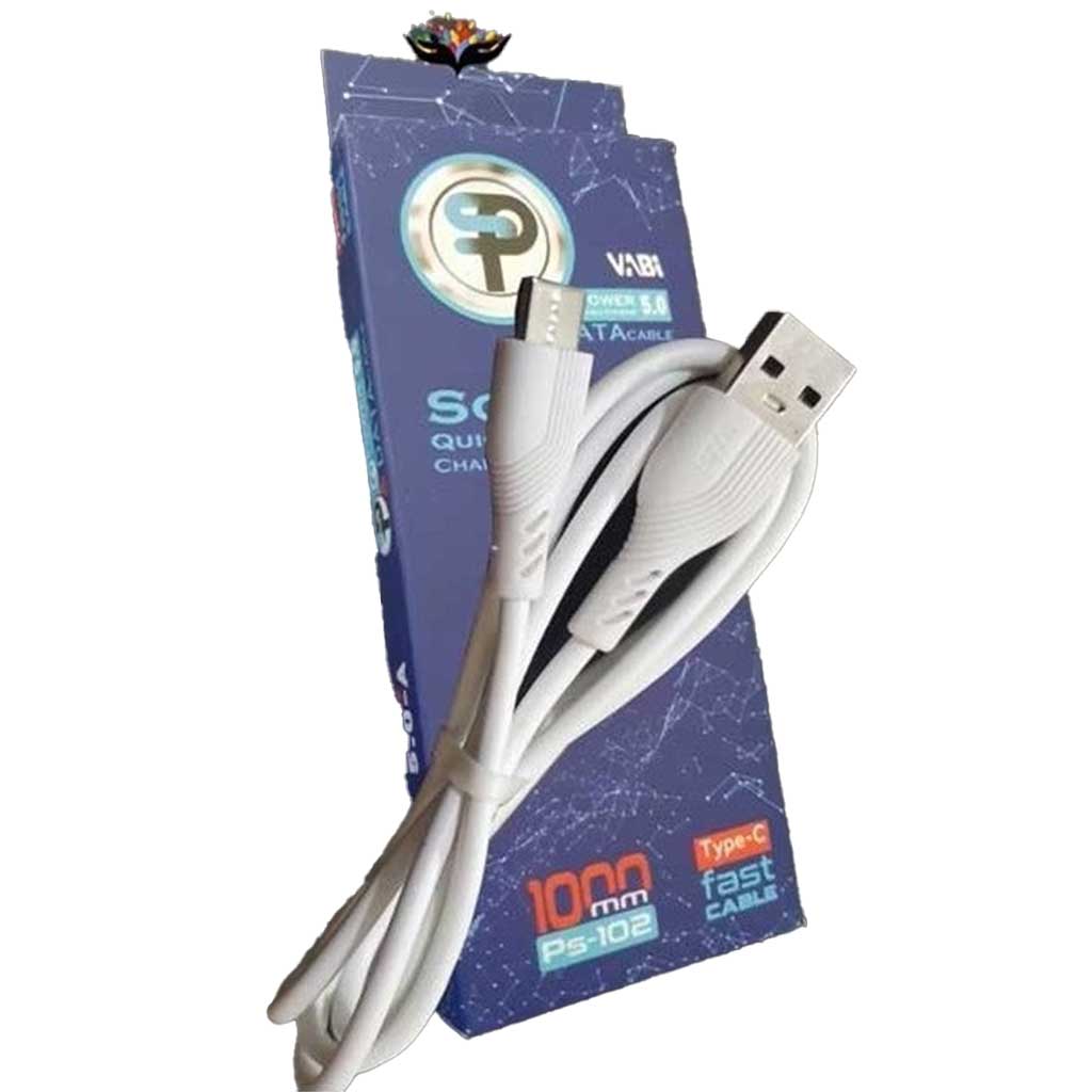 کابل فست شارژ 5A تایپ سی Vabi مدل ps-102